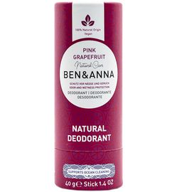 Ben & Anna Ben & Anna Deodorant pink grapefruit papertube (40g)