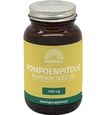 Mattisson Healthstyle Pompoenpitolie met vitamine E 1000mg (60ca) 60ca