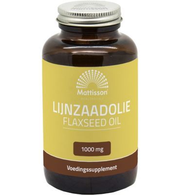 Mattisson Healthstyle Lijnzaadolie/Flaxseed oil 1000mg (90ca) 90ca