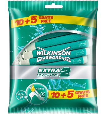 Wilkinson Extra2 sensitive 10 + 5 gratis (15st) 15st