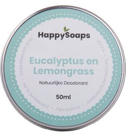 HappySoaps Happysoaps Deo natural eucalyptus en lemongrass (50g)