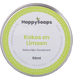 HappySoaps Happysoaps Deodorant kokos en limoen (50g)