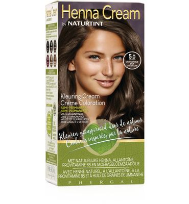 Naturtint Henna cream 5.00 licht kastanje bruin (110ml) 110ml