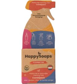 HappySoaps Happysoaps Cleaning tabs combipack alles-, keuken- en sanitai (3st)