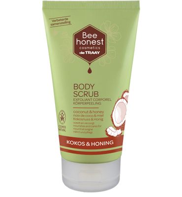 Bee Honest Bodyscrub kokos & honing (150ml) 150ml