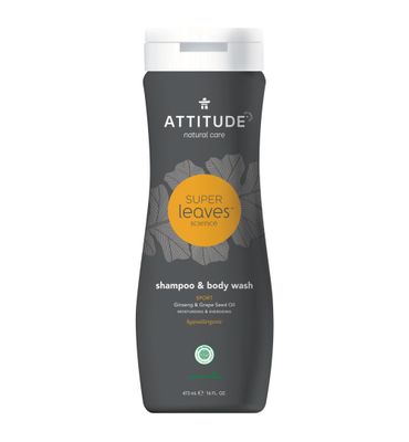 Attitude Super Leaves Shampoo & body wash 2-in-1 sport mannen (473ml) 473ml