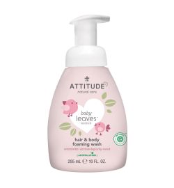 Attitude Baby Leaves Attitude Baby Leaves 2in1 schuimende haar&body zeep parfum vrij (295ml)