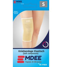 Emdee Emdee Elastic support knie maat S huidskleur (1st)