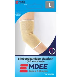 Emdee Emdee Elastic support elleboog maat L huidskleur (1st)