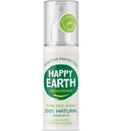 Happy Earth Happy Earth Pure deodorant spray unscented (100ml)