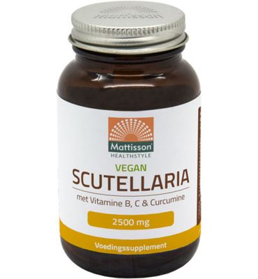 Mattisson Healthstyle Scutellaria 2500mg met vit B C curcumine vegan (60vc) 60vc