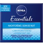 Nivea Essentials Nachtcrème Herstellend Normale tot Gemengde Huid 50ml thumb